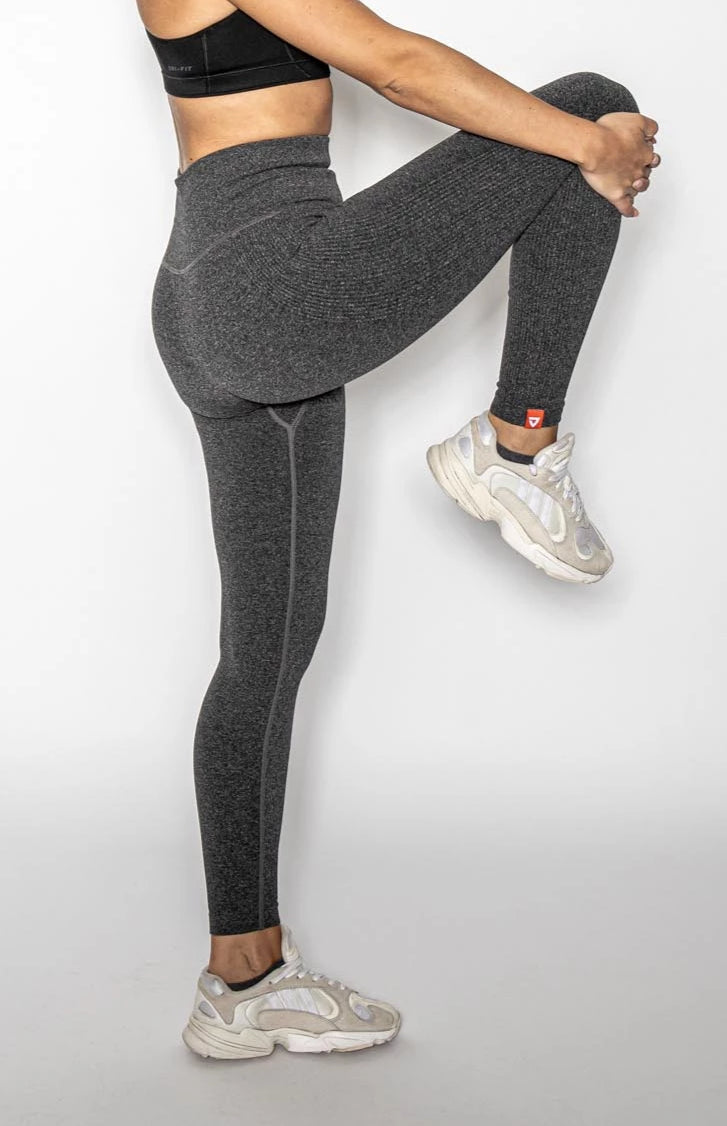 SEAMLESS LEGGINGS GREY Nahtlose Sportleggings