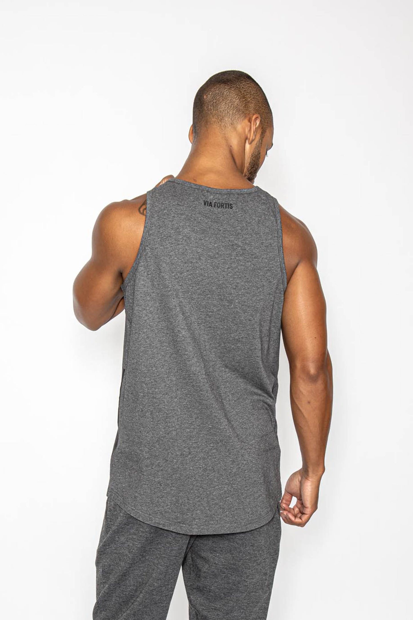 VIA FORTIS ICON TANK TOP GREY